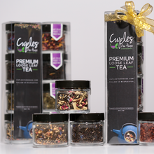 Load image into Gallery viewer, Tea Tasting Sampler Tower w/Gold Heart Infuser