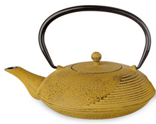 Load image into Gallery viewer, Nagoya Gold Cast Iron Tea Pot + 2 Cups
